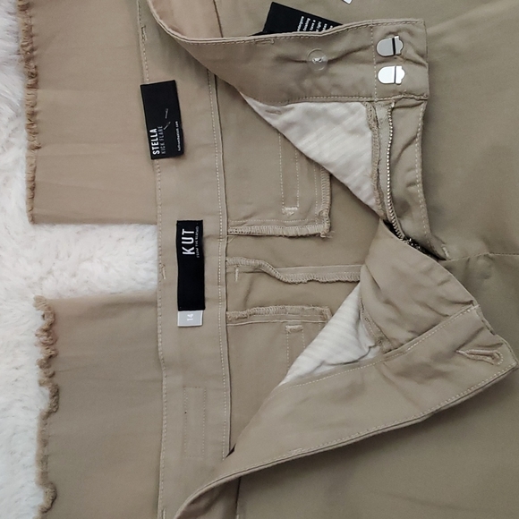 KUT from the Kloth Stella Kick Flare Trousers Mid-rise capris - Picture 2 of 10